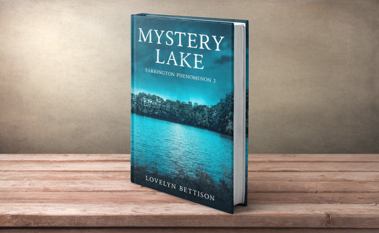 Mystery Lake book sitting on a desk